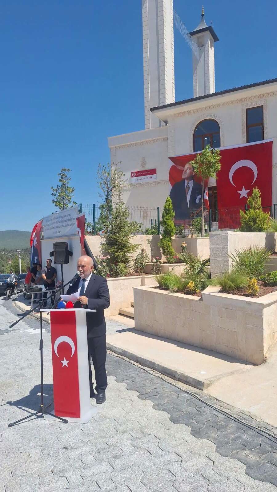 Eski Bakan Mevlüt Çavuşoğlu Bodrum’da: Çamlık Mahallesi Camii Dualarla İbadete Açıldı 3